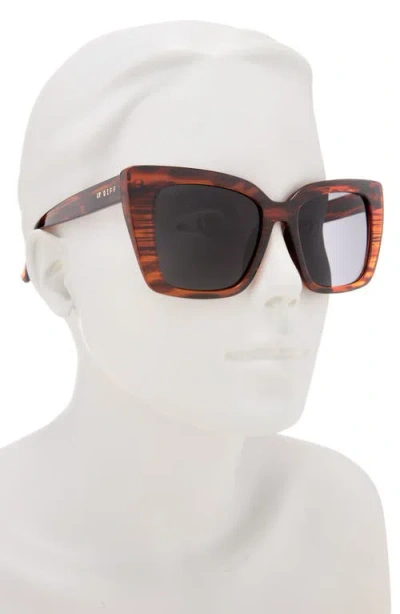 Diff 54mm Cat Eye Sunglasses In Brown