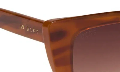 Diff 54mm Cat Eye Sunglasses In Brown