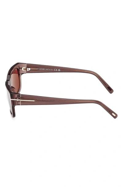 Tom Ford Ezra 54mm Rectangular Sunglasses In Pink