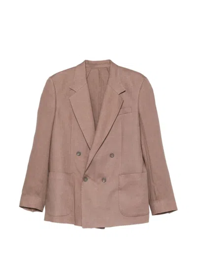 Marsēm Double-breasted Jacket In Brown