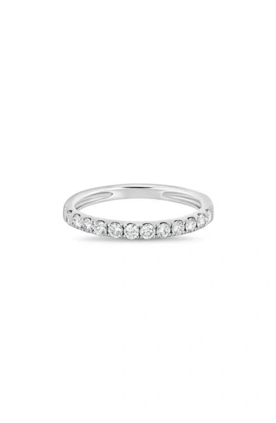Bony Levy Audrey Diamond Stacking Ring In Silver