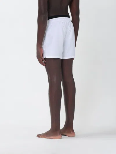 Ea7 Drawstring Swim Shorts In White