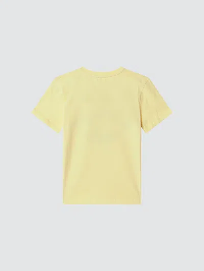 Givenchy Basic Cotton T-shirt With Logo In Yellow