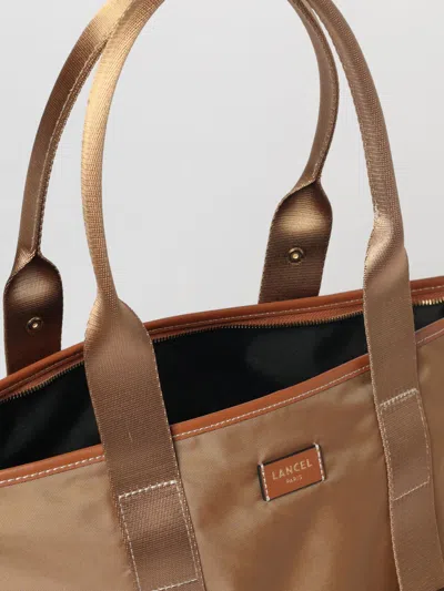 Lancel Mistral Rollable Nylon Bag In Sand