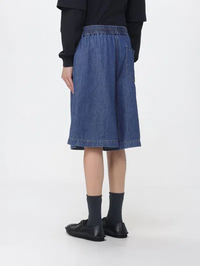 Darkpark Drawstring Denim Shorts In Blue