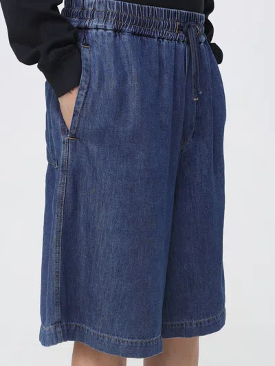 Darkpark Drawstring Denim Shorts In Blue