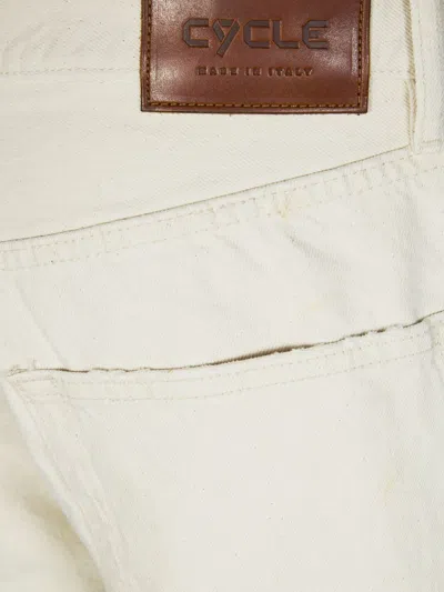 Cycle Legend Regular 90s Fit Distressed Jeans In White