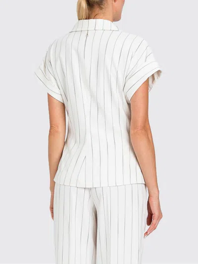 Actitude Twinset Pinstriped Double-breasted Blazer In Multi