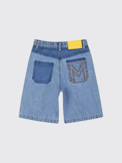 Marc Jacobs Patchwork Denim Shorts In Blue