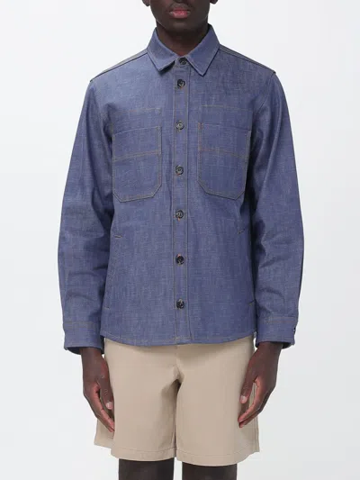 A.p.c. Blue Noah Denim Jacket In Blue