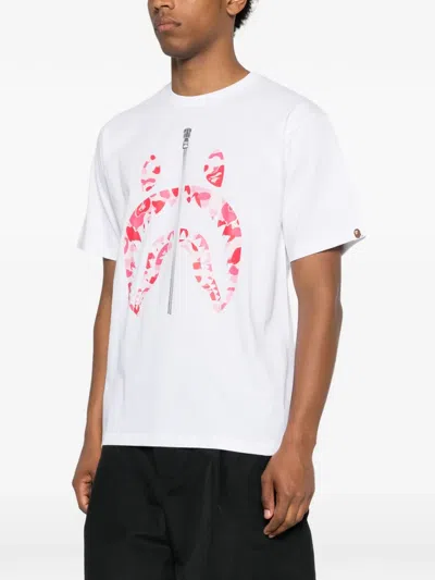 A Bathing Ape Camo-print T-shirt In Multi