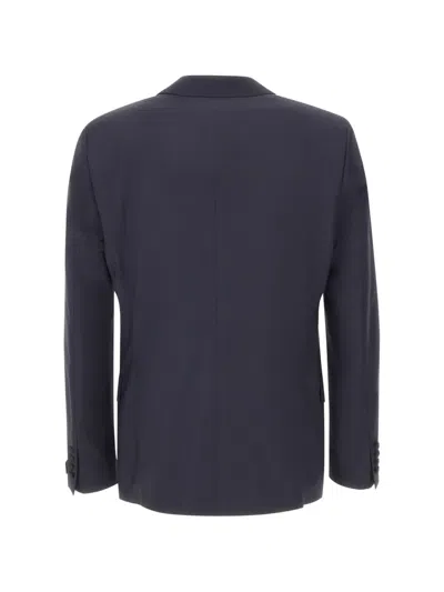 Digel Ragg Double-breasted Blazer In Blue