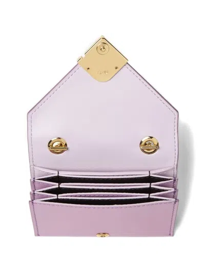 Fendi Ff Diamonds Card Case In Blue