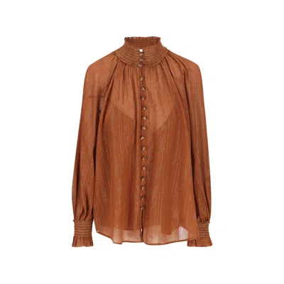 Zimmermann Aster Striped Buttoned Shirt