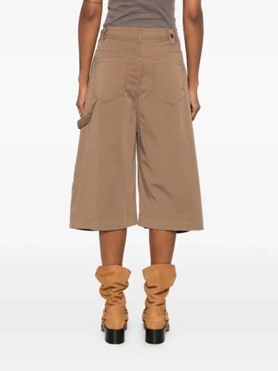 High Patch-pocket Trousers In Brown