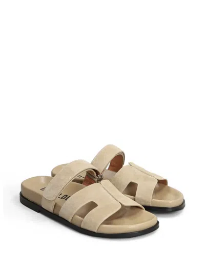 Bibi Lou Mindy Touch-strap Sandals In Neutral