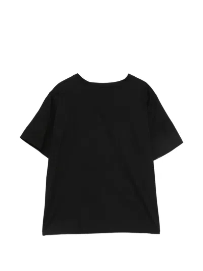 Parlor Lace-appliqué T-shirt In Black