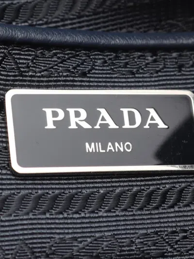 Pre-owned Prada 2013-2026 Tessuto Backpack In Blue