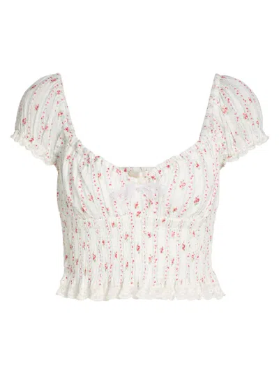 Loveshackfancy Daini Top In White