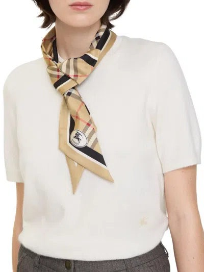 Burberry Rectangular Check Pattern Mens Scarf Accessory In Multi