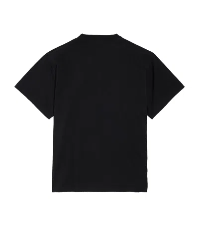 Balenciaga Printed Cotton Jersey T-shirt In Black