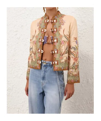 Zimmermann Indra Bomber Jacket In Multi