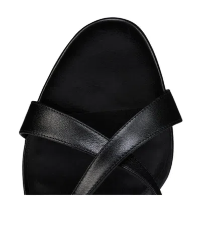 Christian Louboutin Mulazee Leather Mules Crossover Straps Stiletto Heel In Black