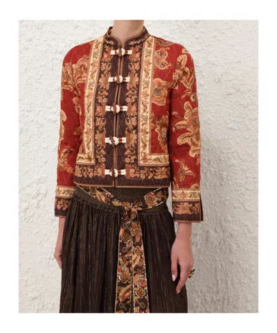 Zimmermann Aster Bomber Jacket In Multi