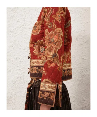 Zimmermann Aster Bomber Jacket In Multi