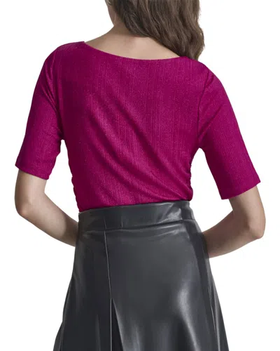 Dkny Ruched Top In Pink