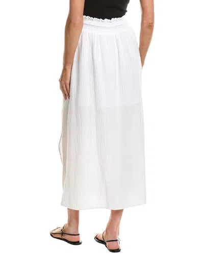 Splendid Melanie Tiered Drawstring Maxi Skirt In White