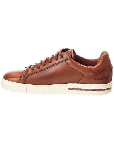 Birkenstock Bend Low Leather Sneaker In Burgundy
