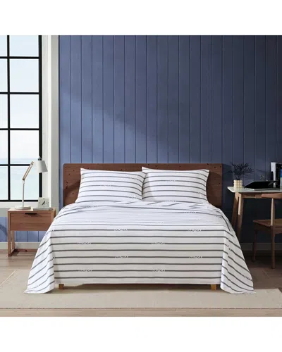 Nautica Inline Sheet Set In Black