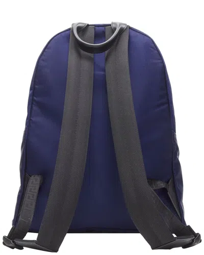 Versace Box Logo Nylon Greca Strap Backpack