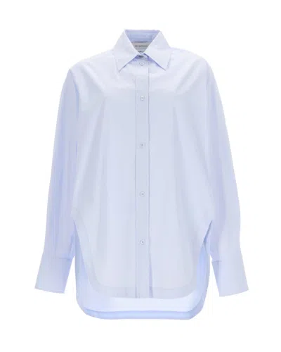 Sportmax Blue Oversized Solid Shirt In Blue
