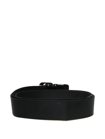 Fred Perry Logo-debossed Webbing Belt In Black
