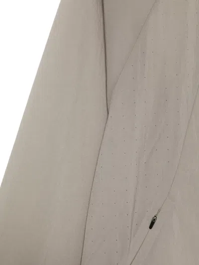 Goldwin Perforated-panel Zip-up Jacket In Gray