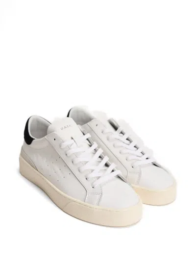 Date Perforated Leather Sneakers In Multi
