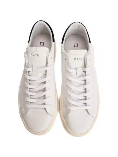 Date Perforated Leather Sneakers In Multi