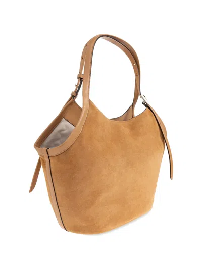 Kate Spade New York Deco Suede Tulip Tote Bag In Brown