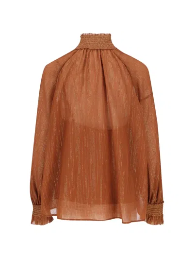 Zimmermann Aster Striped Buttoned Shirt In Multi