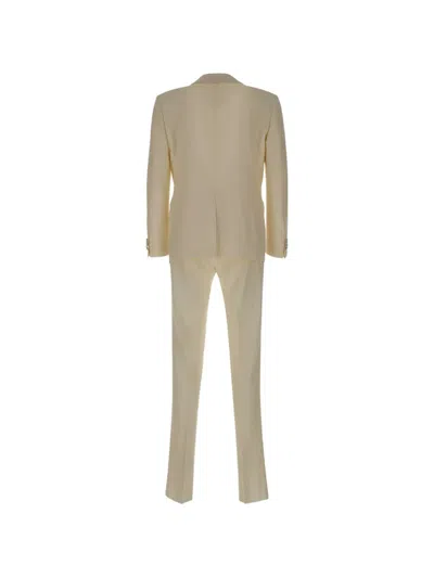 Corneliani Single-breasted Suit In Neutral