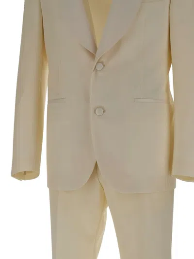 Corneliani Single-breasted Suit In Neutral