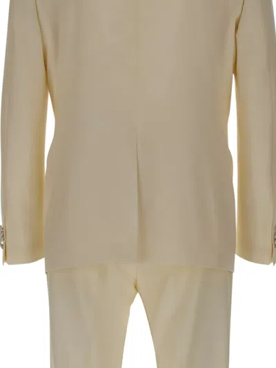 Corneliani Single-breasted Suit In Neutral