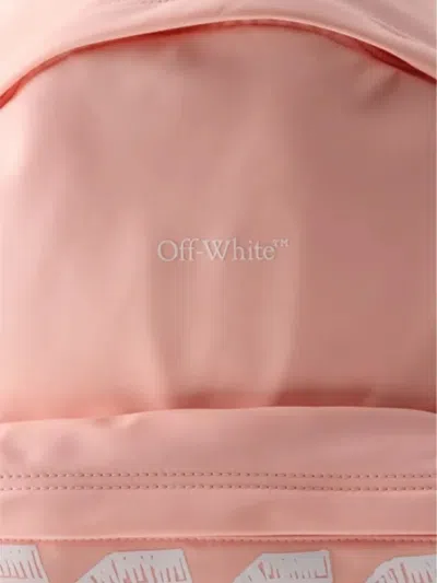 Off-white Diagonals Logo-print Backpack In Pink