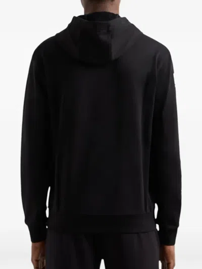 Ea7 Logo-print Drawstring Hoodie In Multi