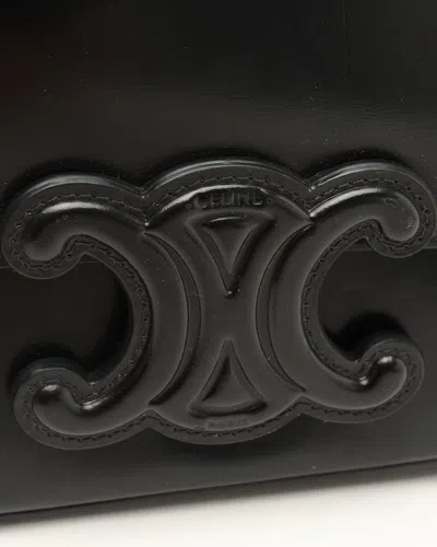Celine Céline Triomphe Chain Bag In Black