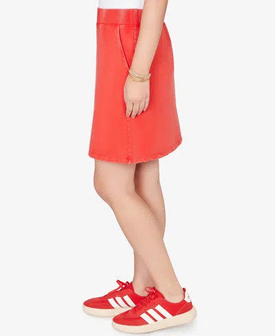 Ruby Rd. Petite French Terry Pull-on Skort In Red