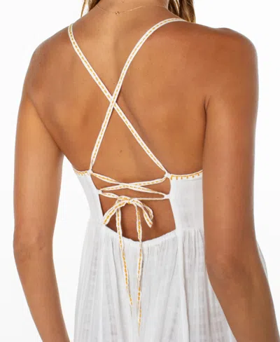Roxy Sunburst Maxi Dress In Gray