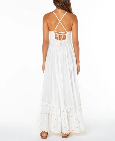 Roxy Sunburst Maxi Dress In Gray